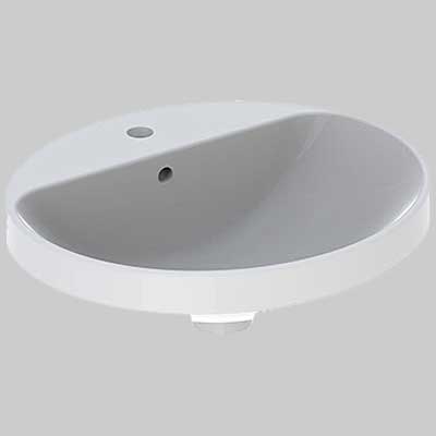 LAVABO DA INCASSO SOPRAPIANO CPR cm 60 x 48