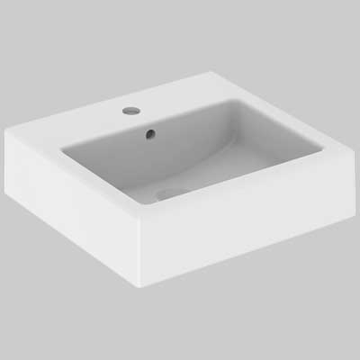 LAVABO RETTANGOLARE CLOSER 50x46