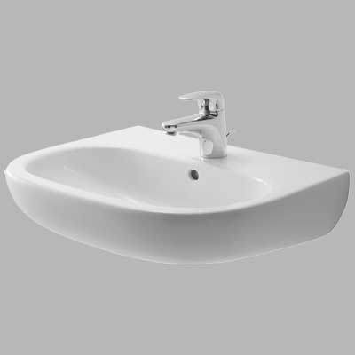 LAVABO D-CODE MONOFORO cm 55 x 43