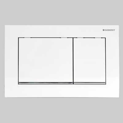 PLACCA DI COMANDO SIGMA 30 DOPPIO TASTO CROMO-SATINATA